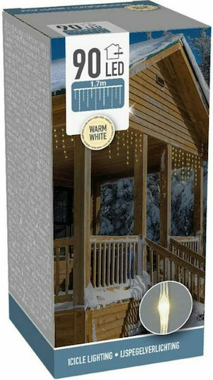 90 Lights LED White type Rain 1pcs