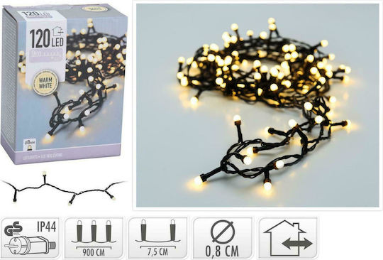 120 Lights LED 0.9m. White in String 1pcs
