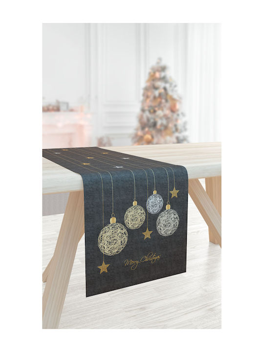 Saint Clair 2023 Weihnachtlich Tischtuch Läufer Stoff Gray L175xB40cm.