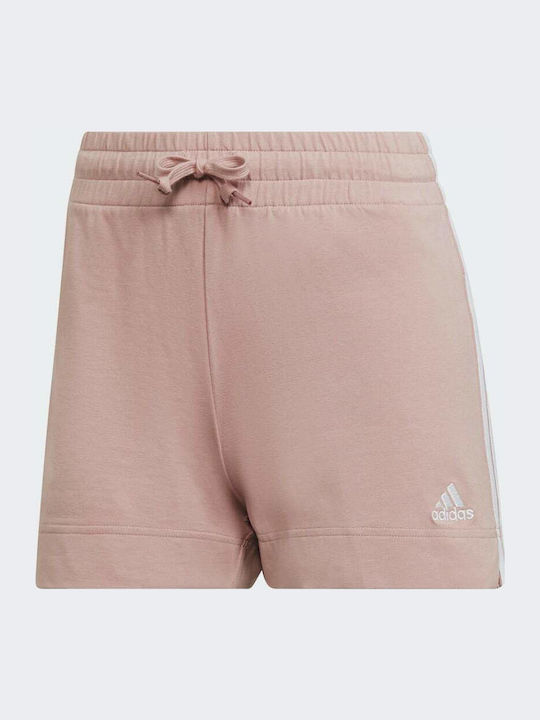 Essentials Slim 3-Stripes Γυναικείο Αθλητικό Σορτς Wonder Mauve