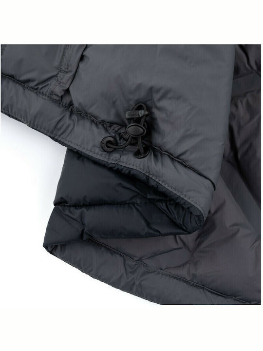 Nai-w Short Women's Sleeveless Puffer Jacket Black
