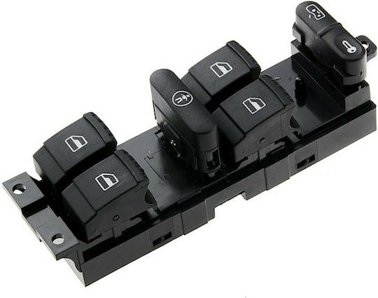 NTY Fensterheberschalter Auto für Skoda Fabia / Octavia / Hervorragend 9pin Schwarz