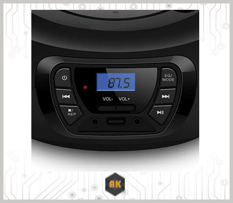 NOD Intro Sistem Portabil Audio Cu CD USB Radio Negru