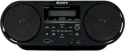Sony Φορητό Ηχοσύστημα ZS-RS60BT mit CD-Spieler / USB / Radio in Schwarz Farbe