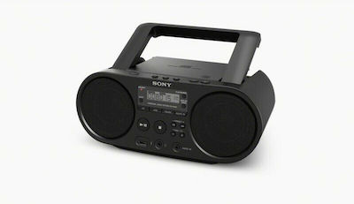 Sony Φορητό Ηχοσύστημα ZS-PS50 με CD / MP3 / USB / Ραδιόφωνο σε Μαύρο Χρώμα