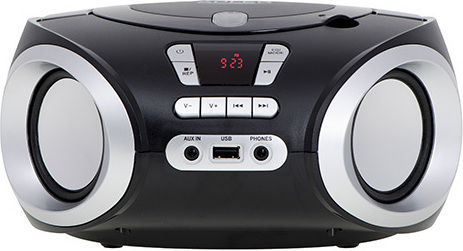 Adler CD Boombox Φορητό Ηχοσύστημα με CD / MP3 / USB / Ραδιόφωνο Μαύρο