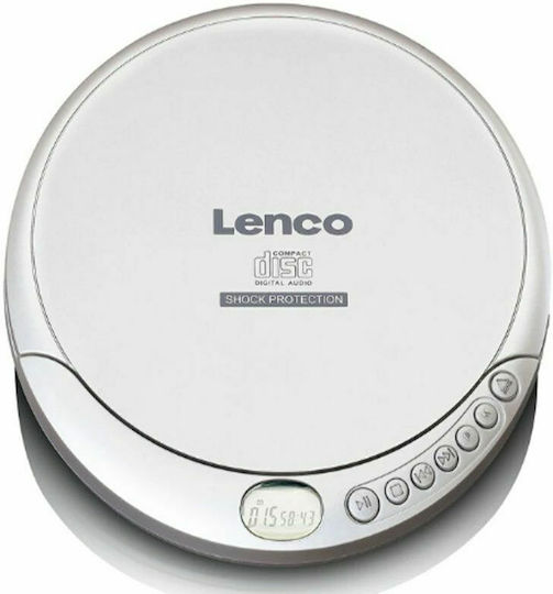 Lenco Преносима Аудиосистема с CD Сребриста