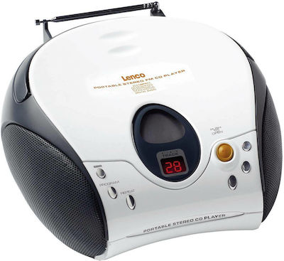 Lenco Portable Radio-CD Player Equipped with CD / Radio White