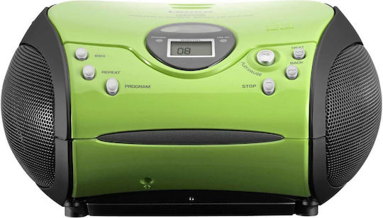Lenco Φορητό Ηχοσύστημα με CD / MP3 / Ραδιόφωνο σε Πράσινο Χρώμα