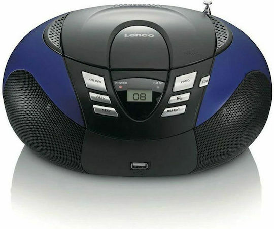 Lenco Φορητό Ηχοσύστημα με CD / MP3 / USB / Ραδιόφωνο Μπλε