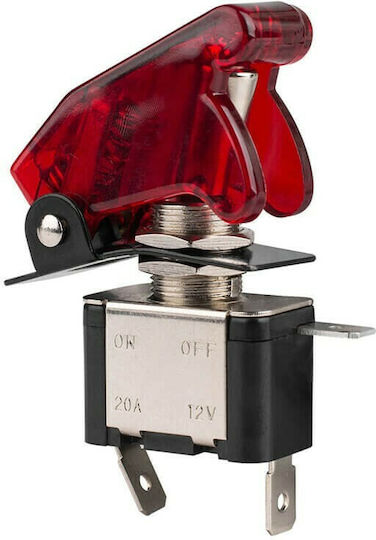 Simoni Racing Ein/Aus-Schalter Auto 20A 12V Universal Rot
