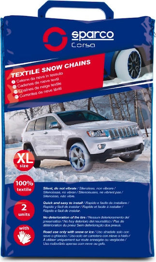 Sparco Textile Pături de Zăpadă Antiderapante XL 2buc