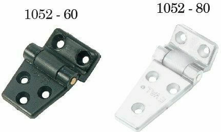 Eval Hinge Boat Deck Plastic Corner 60x40mm White60mm