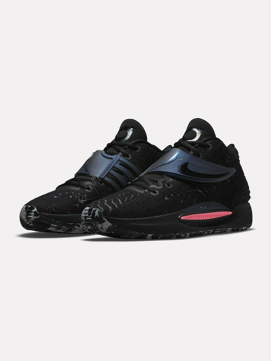 Nike KD14 High Basketball Shoes Black / Laser Crimson