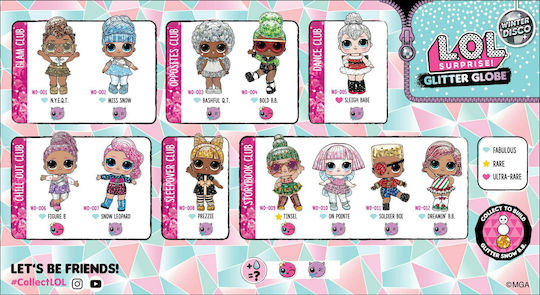 Giochi Preziosi Glitter Globe Lol Surprise for 4 Plus Age Various Designs 1pc