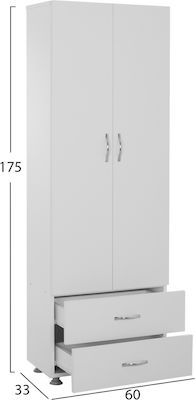 HomeMarkt Benicio Στήλη Μπάνιου Δαπέδου με Μελαμίνη Μ60xΒ33xΥ175cm Λευκή HomeMarkt Benicio Στήλη Μπάνιου Δαπέδου με Μελαμίνη Μ60xΒ33xΥ175cm Λευκή