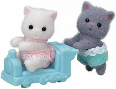 Epoch Toys Miniature Toy Persian Cat Twins Sylvanian Families for 3+ Years