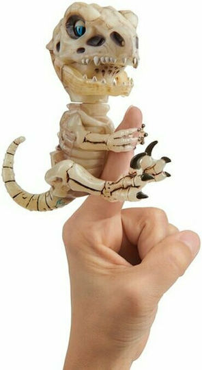 WowWee Miniature Toy Fingerlings Untamed Skeleton Bonehead Raptor Gloom for 5+ Years Old (Various Designs/Assortments of Designs) 1pc
