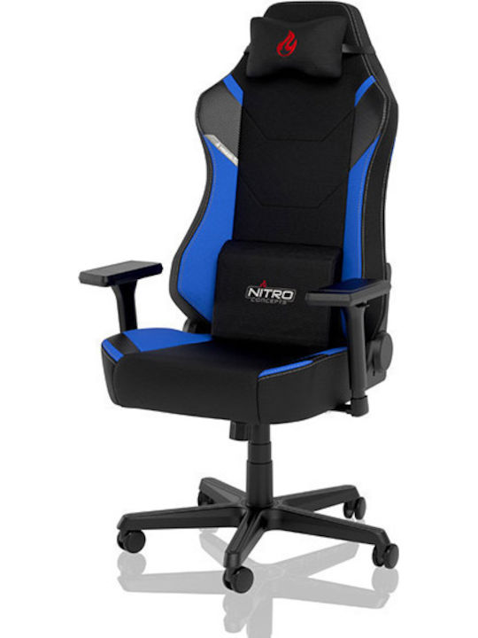 Nitro Concepts X1000 Υφασμάτινη Καρέκλα Gaming με Ρυθμιζόμενα Μπράτσα Galactic Blue