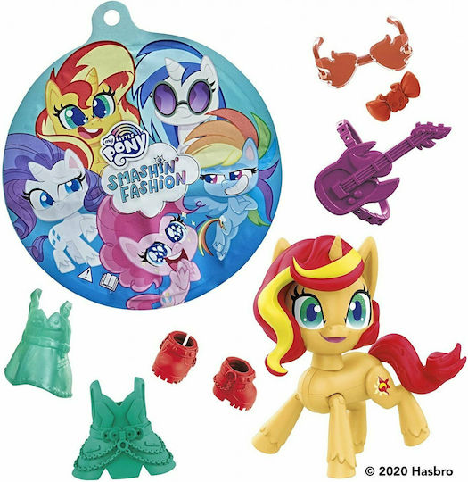 Hasbro Miniature Toy Smashin' Fashion Figure Sunset Shimmer My Little Pony for 5+ years Years Old 10cm