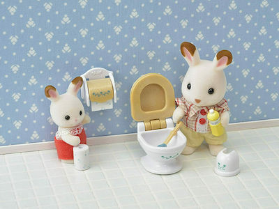 Epoch Toys Miniature Toy Country Bathroom Set Sylvanian Families for 3+ Years