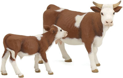 Papo Miniature Toy Αγελάδα Simmental 8cm.