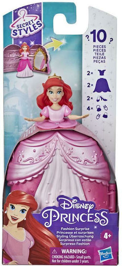 Hasbro Disney Princess Papusa Mică Fashion Surprise Ariel Pentru 4+ Ani 13 cm