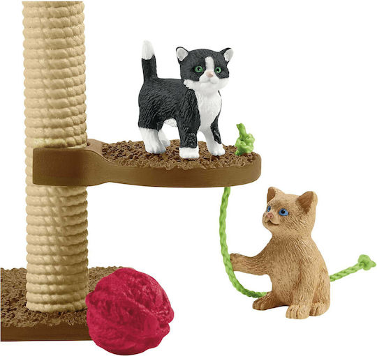 Schleich-S Miniature Toy Playtime For Cute Cats for 3-8 Years Old