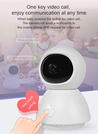 Sectec ST-288-2MTY-SB IP Surveillance Camera Wi-Fi Full HD 1080p with Two-Way Communication and Lens 3.6mm