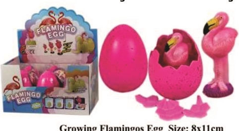 Gama Brands Flamingo Egg για 3+ Ετών 11εκ. (Διάφορα Σχέδια)