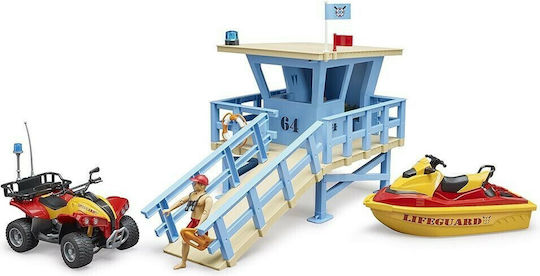 Bruder Life Guard Station with Quad and Personal Water Craft