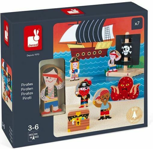 Janod Story Pirates Set για 3+ Ετών (Διάφορα Σχέδια)