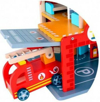 Tooky Toys Fire Station Track Fire Truck