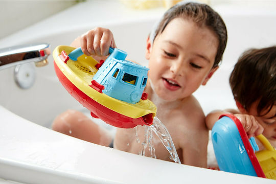 Green Toys Βαρκούλες Μπάνιου για 6+ Μηνών Tug Boat Blue