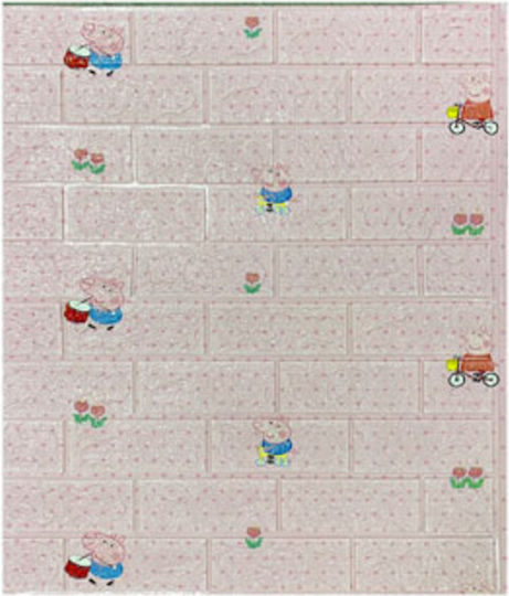Kids Foam 3D Wall Sticker Pepa Pig 70x78cm