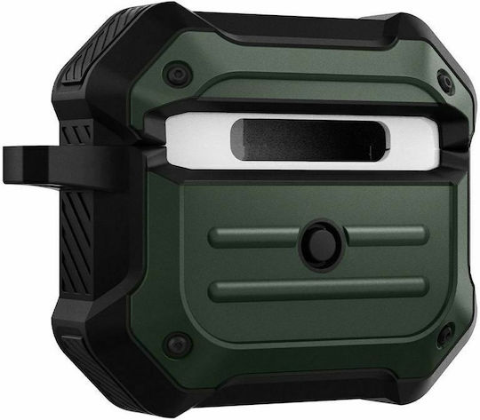 Spigen Tough Armor Silicone Case with Keychain Military Green for Apple AirPods 3