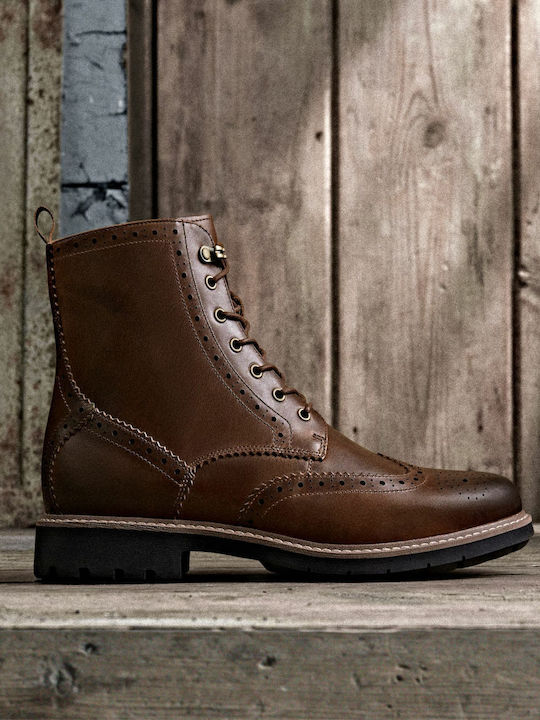 Batcombe Lord Leather Men's Boots Dark Tan