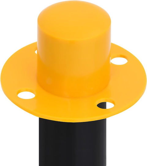 vidaXL Plastic Traffic Column Signage in Yellow Colour 28x28cm