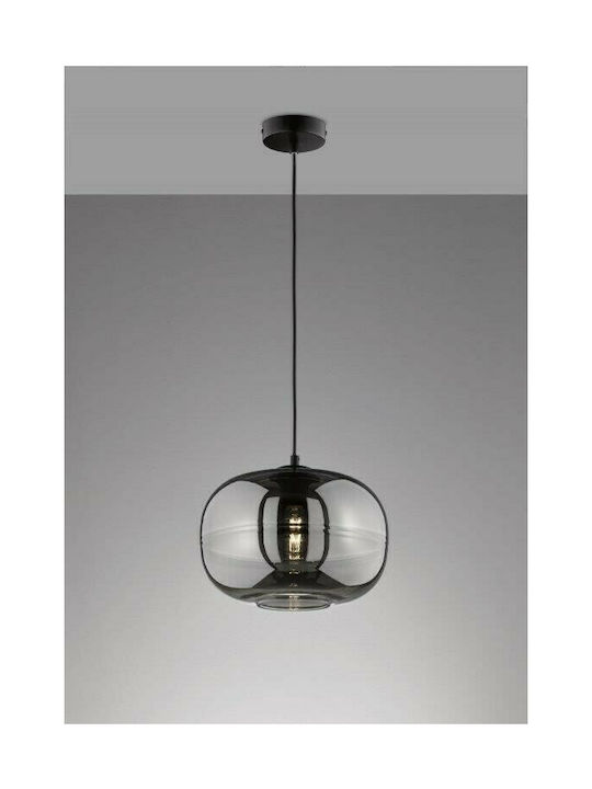 Fischer Honsel Ink Pendant Light Black with Socket E27 29.5cm