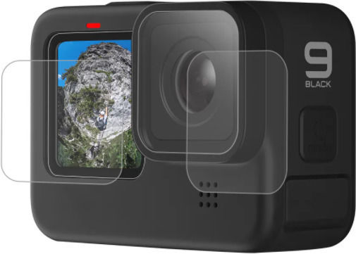 Telesin Ultra-Clear Glass Lens & LCD Screen Protector Screen Protector for GoPro Hero9 / Hero10 Hero 9 / Hero 10 / Hero 11