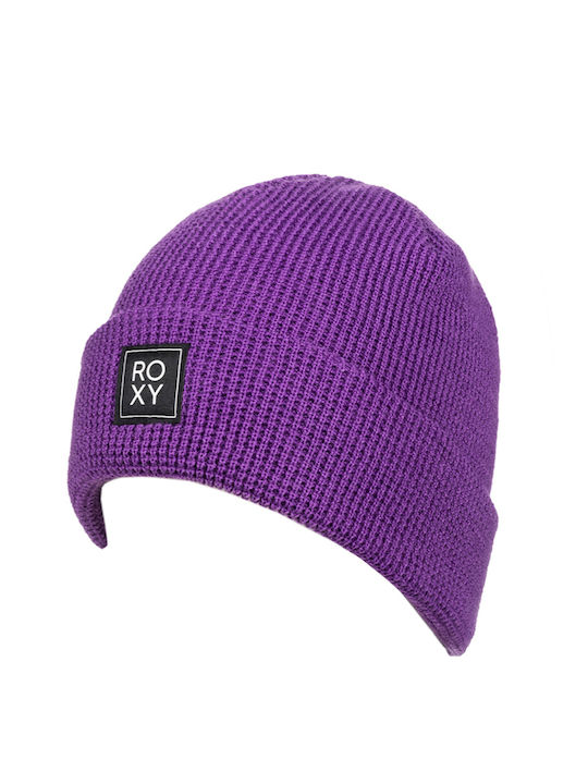 Beanie Γυναικείος Σκούφος Πλεκτός σε Μωβ χρώμα
