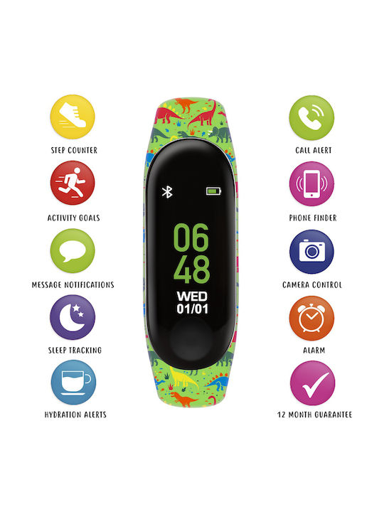 Tikkers Kids Digital Watch with Rubber/Plastic Strap Green