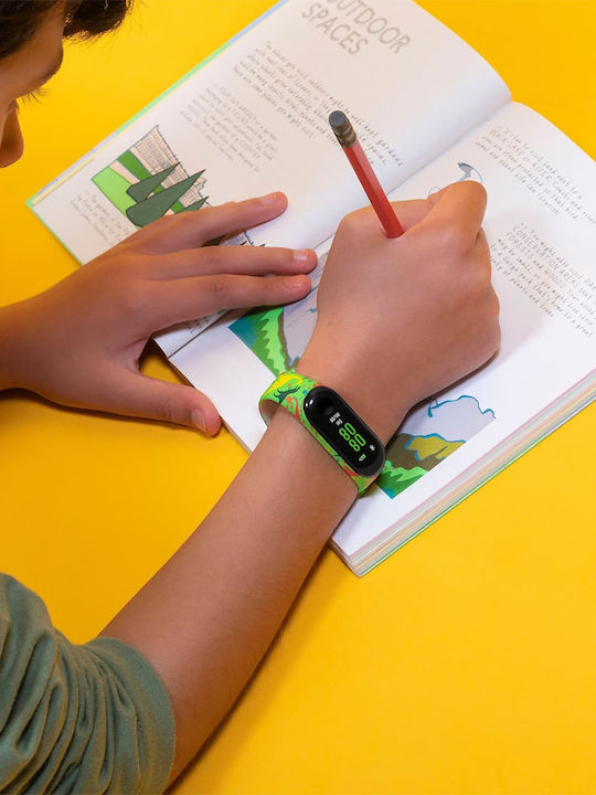Tikkers Kids Digital Watch with Rubber/Plastic Strap Green