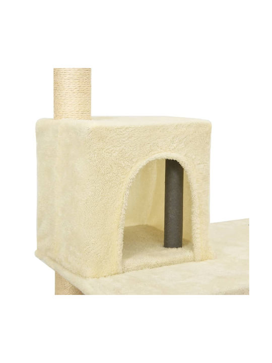 vidaXL Kratzbaum Katzenbäume Beige 5 Ebenen 66x41x119cm