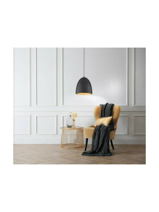 Fischer Honsel Mylon Pendant Light Single-Light for Socket E27 Black