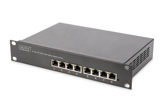Digitus Wall Mounted Rack Cabinet 6U 30x30x30cm Black DN-10-SET-1-B
