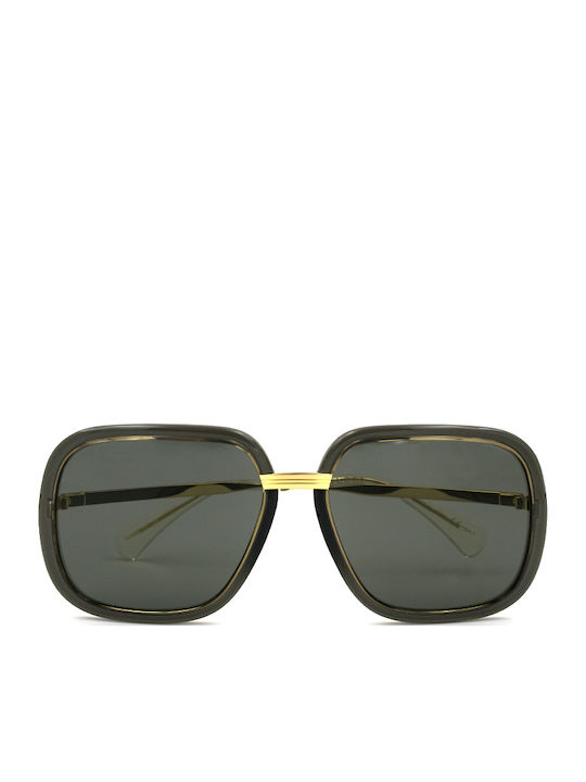 Gucci Sunglasses Μαύρα with Mixed Frame & Black Lens Gucci Sunglasses Μαύρα with Mixed Frame & Black Lens