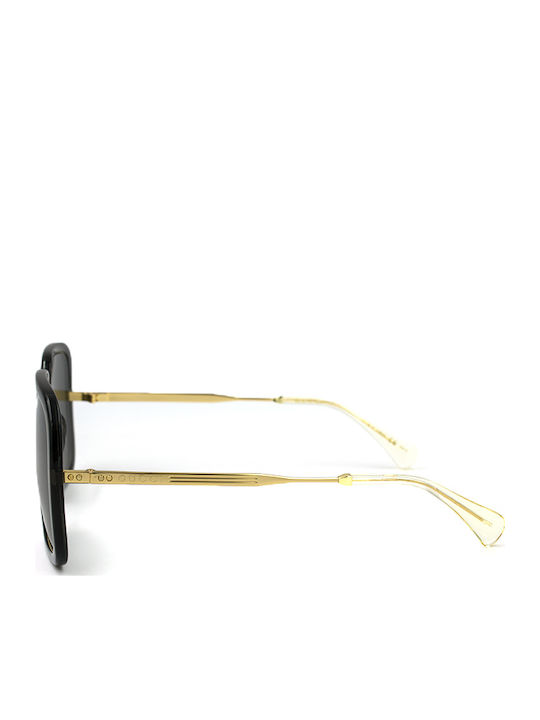 Gucci Women's Sunglasses with Black Frame and Grey Lenses GG0905S/001/60-17-145