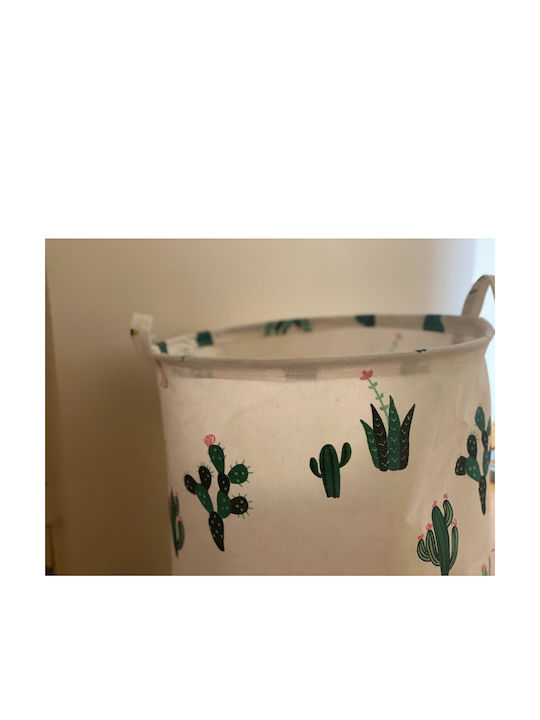 Bubbles Lover Children's Storage Bag made of Fabric Cacti Beige 40x40cm 1pcs