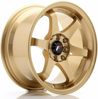 Japan Racing Wheels Jante de Aluminiu pentru Mașină JR3 15"x8" ET25 (4x100 out of 114mm) Aur JR3158042573GD